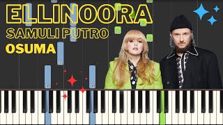 Ellinoora ja Samuli Putro - Osuma - Piano tutorial