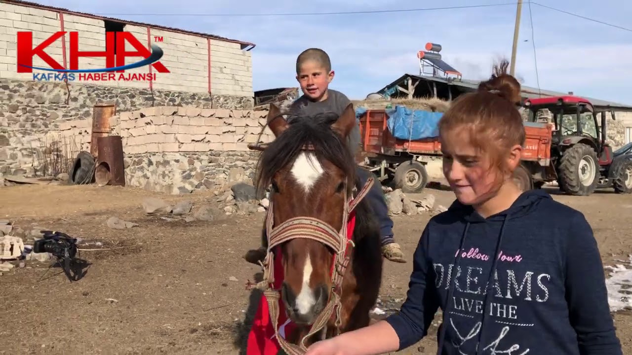 Köylü gençlerin at sevdası - Hacıveli Köyü