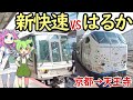 【対決】新快速VSはるか 京都→天王寺 関空特急はるかは料金不要爆速新快速に勝てるのか？