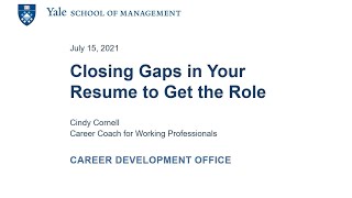 Closing Gaps in Your Resume to Get the Role