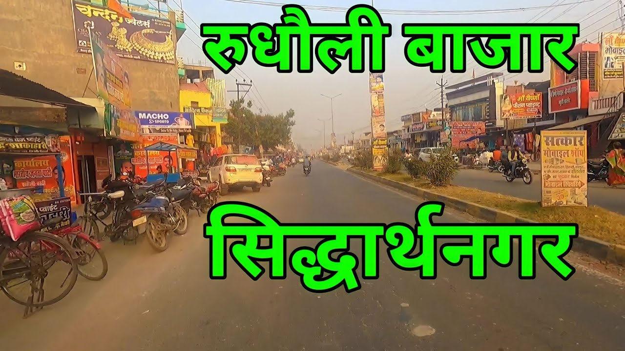 रुधौली बाजार बस्ती | Rudhauli Bazar Siddharth Nagar | Rudhauli Bazar | Neeraj Yadav Vlogs