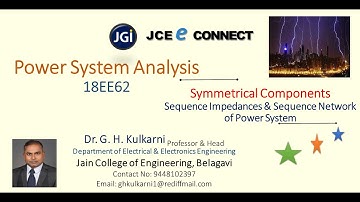 Sequence Impedances and Networks of Transformer