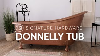 Turn Your Bathroom Into A Retreat — The Donnelly Copper Clawfoot Tub