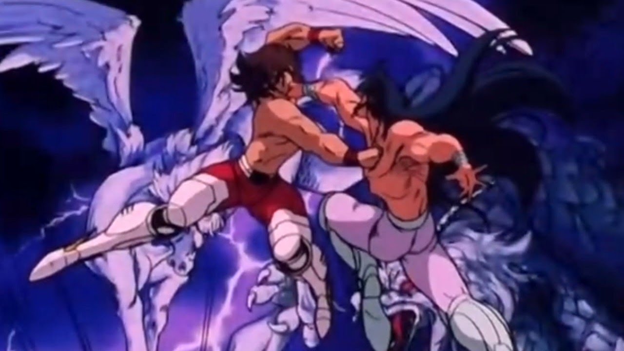 Seiya de Pegaso VS Shiryū de Dragón