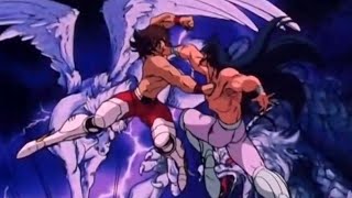 Seiya de Pegaso VS Shiryū de Dragón