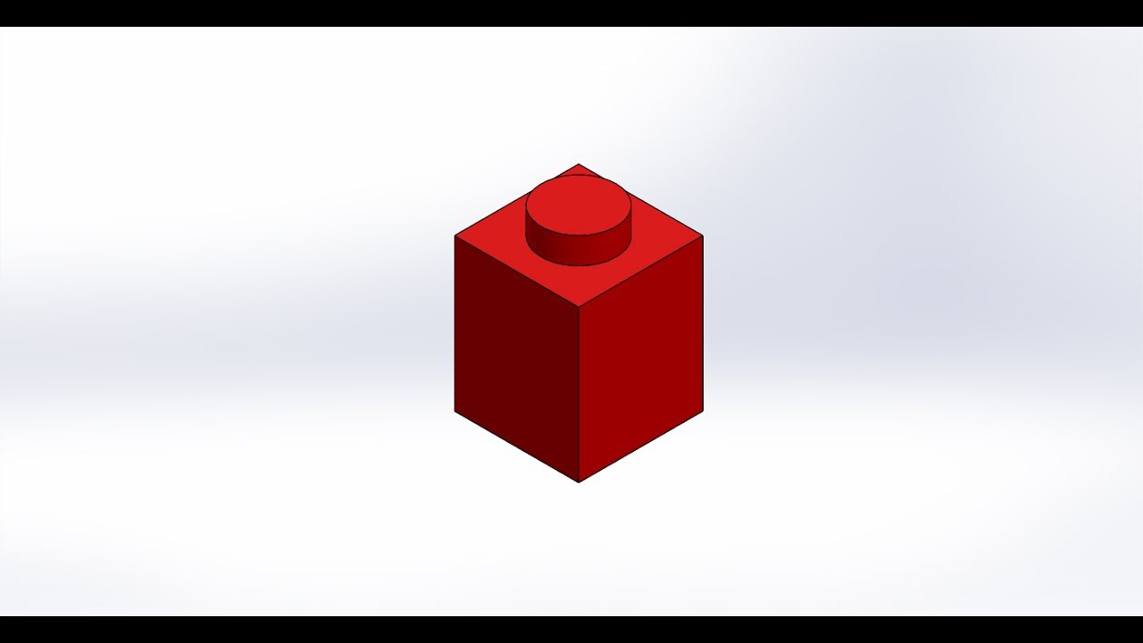 Modeling a 1x1 Lego Brick in SolidWorks YouTube