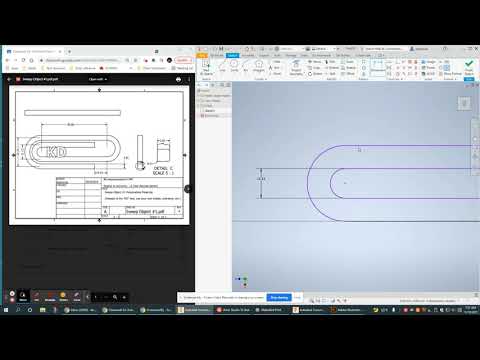 Paperclip Sweep on Autodesk Inventor
