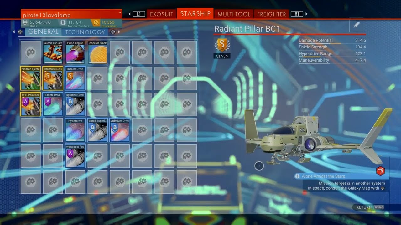 No Man S Sky Beyond Radiant Pillar Bc1 Upgrading The Radiant