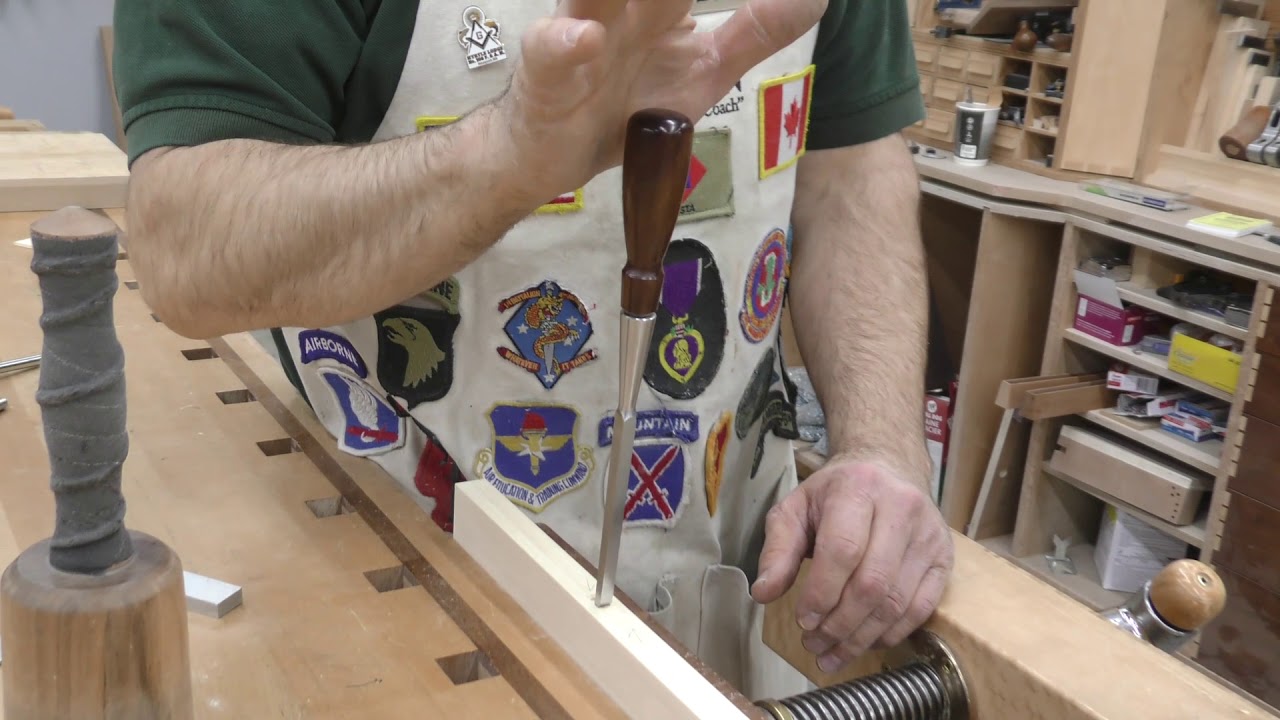 Chopping a Mortise by Hand