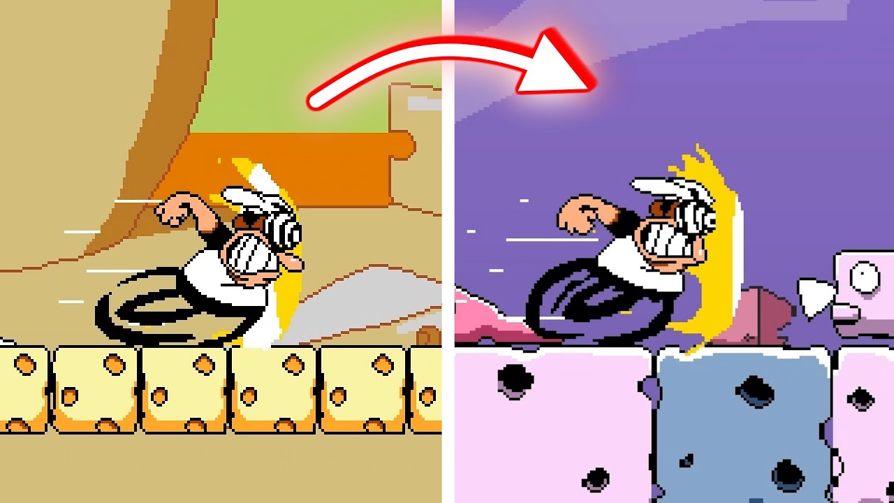 This Pizza Tower Level is CRAZY! 👀 Cumulus Cheese Re-Aged 👀 Pizza Tower AFOM Mods Gameplay