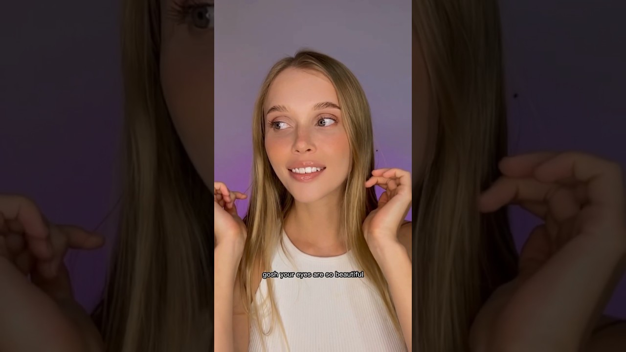 Когда делают комплимент глазам. 