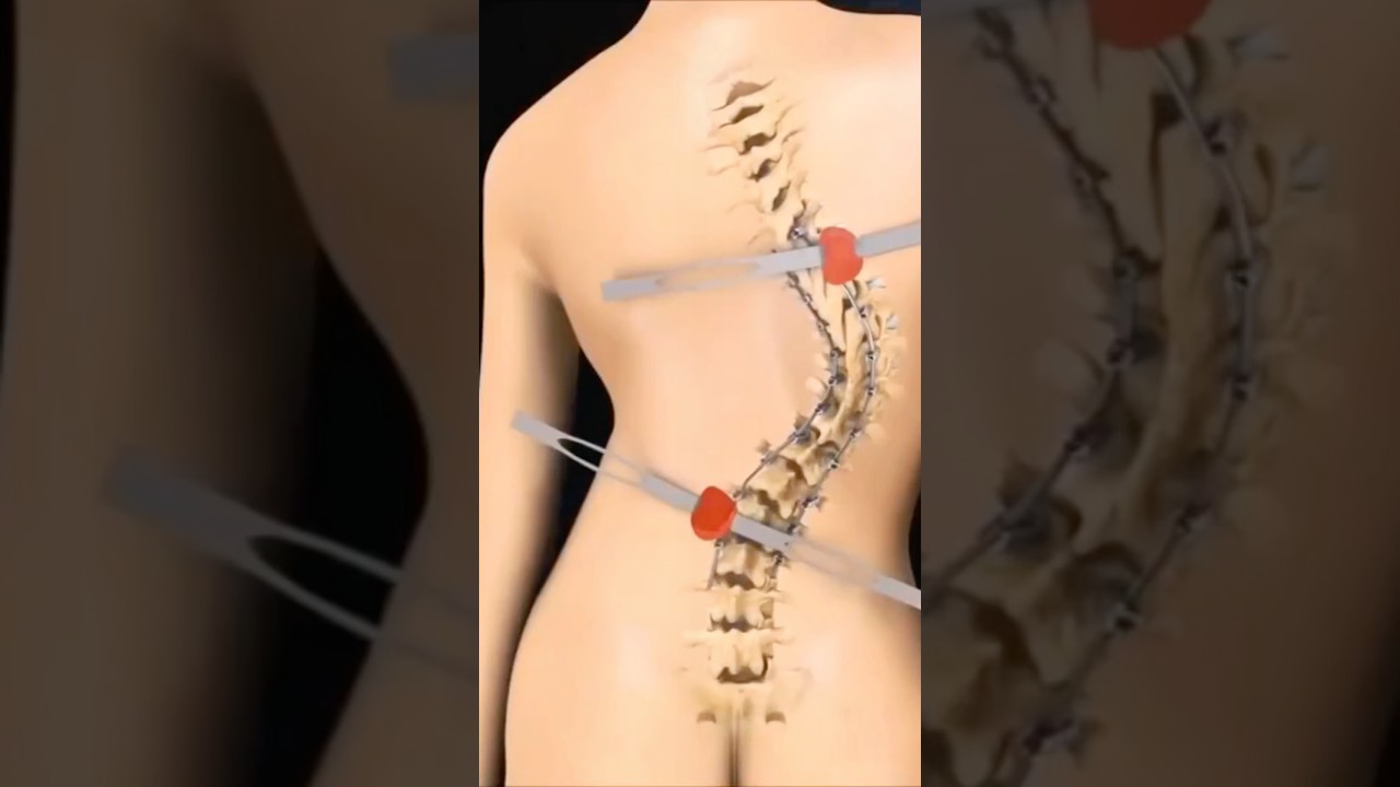 Scoliosis Surgery (3D Animation) 