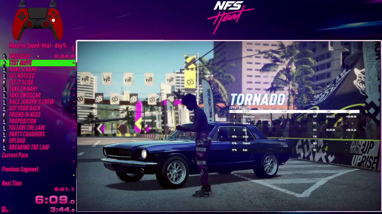 NFS: Heat Any% (No DLC) Speedrun in 