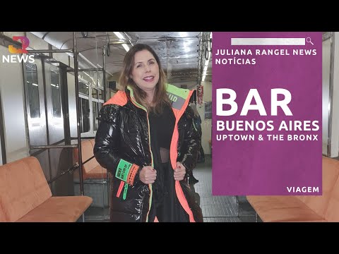 Bar subterrâneo Uptown & The Bronx em Buenos Aires, Argentina. É o metrô de Nova York!