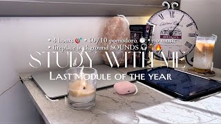 Study with me for my last module of the year🩺 | 4 hours - 60/10 pomodoro - no music