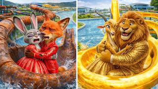 Download Lagu Zootopia Ruby Builds A Recycled Water Park at Her House but Zootopia Golden Hate It | Zootopia 2 MP3