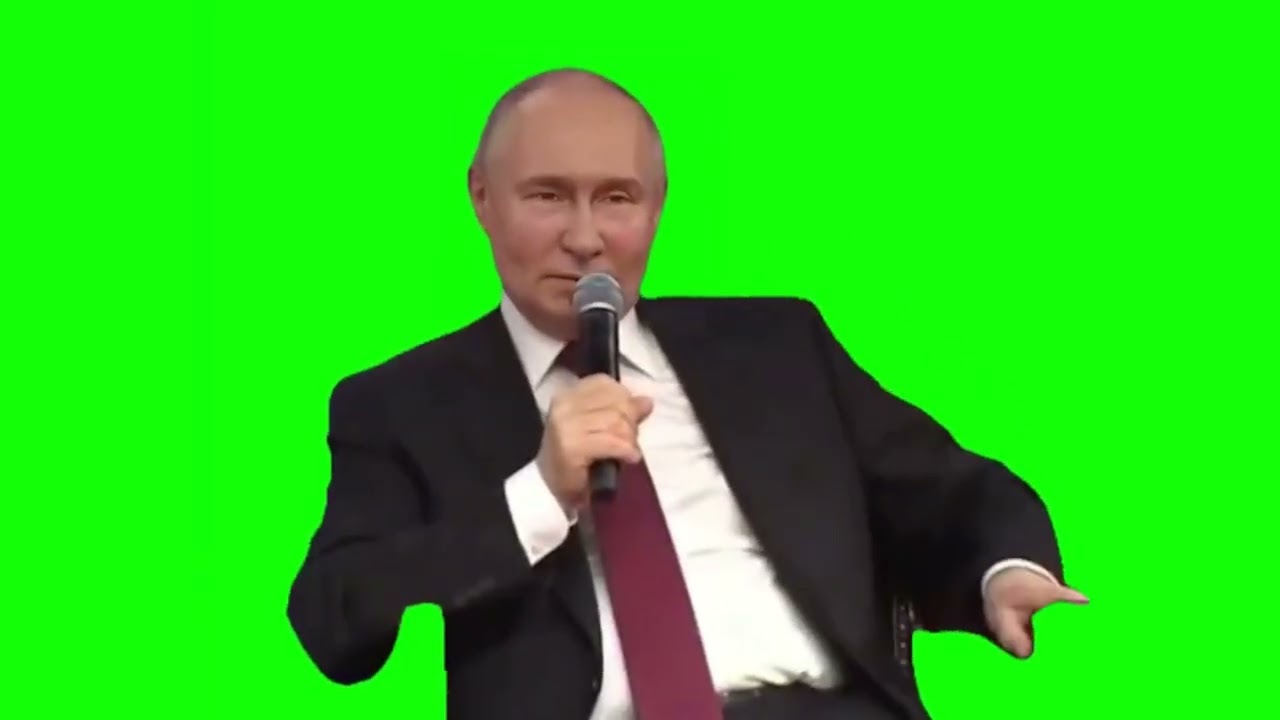 Putin content meme Green Screen