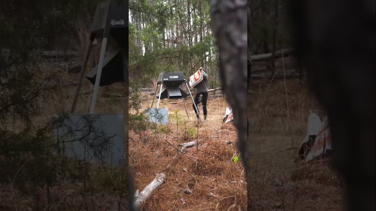 It&rsquo;s time to pour it to them! #feedseason #deerfeed #growth