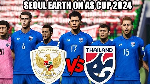 TIMNAS INDONESIA U20 VS THAILAND - SEOUL EARTH ON AS CUP 2024 - DI STADION GBK - PES 2021 INDONESIA