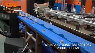Q9000 300ML Linear automatic 6 cavities PET streching blow molding machine