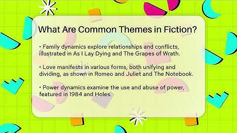 What Are Common Themes in Fiction? - The Prose Path