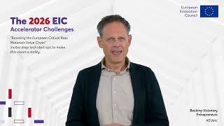 EIC Accelerator Challenge: “Boosting the European Critical Raw Materials Value Chain”
