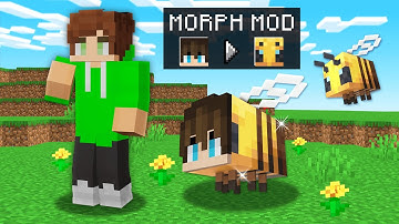 Using MORPH MOD To Cheat In Minecraft Hide and Seek!