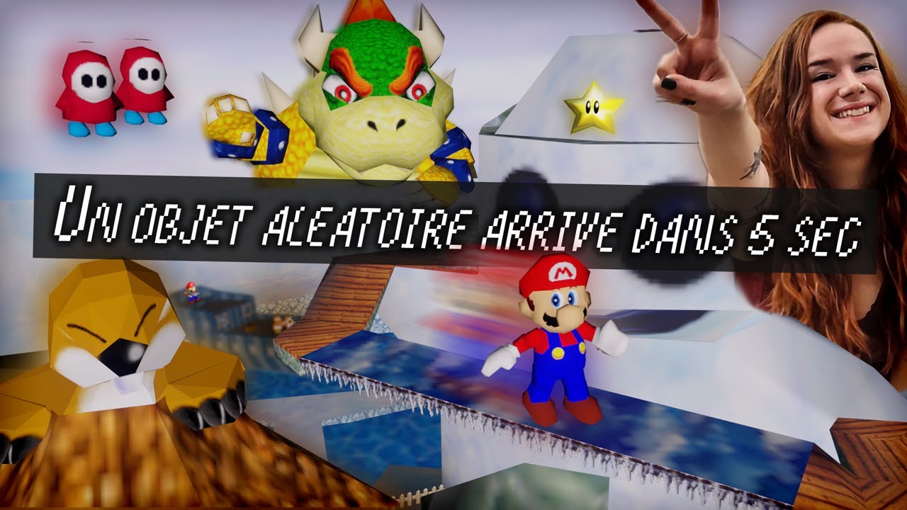 Mario 64 mais un ennemi aléatoire apparaît CHAQUE SECONDE