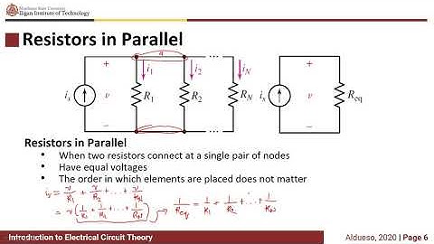 EEE130 - Electrical Circuit Theory: Series and Parallel