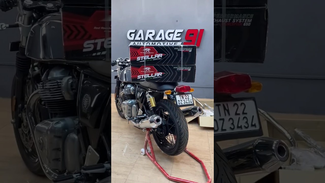 Modified Continental GT 650 with Red Rooster Performance Headers and Exhaust