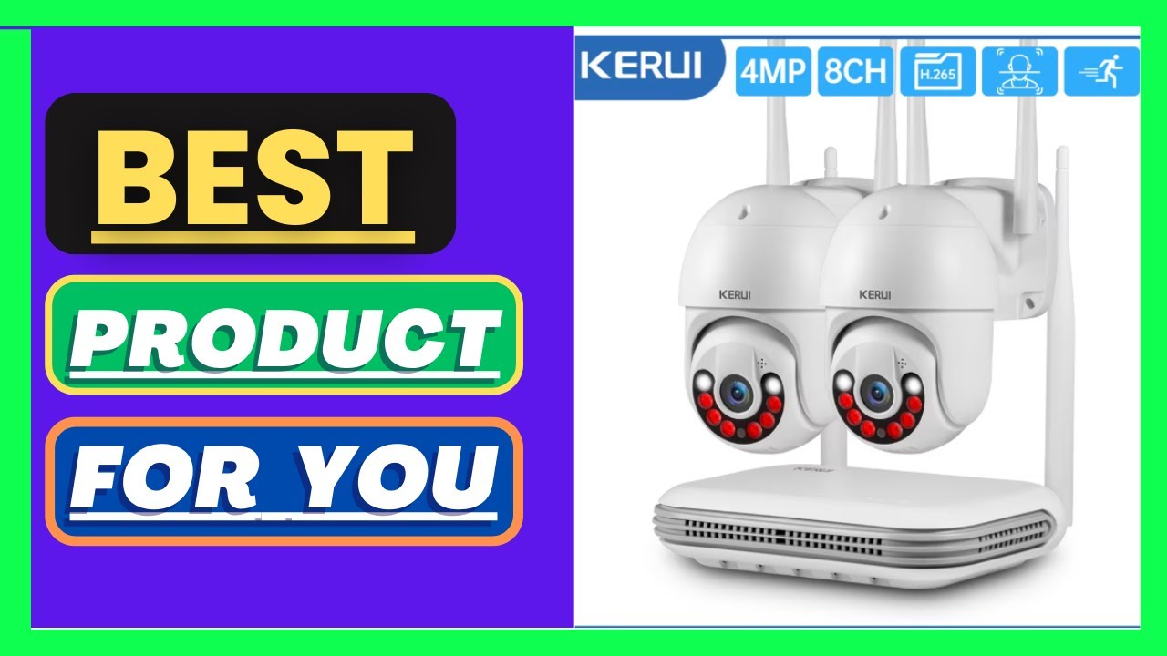 KERUI Security Camera System 8CH 4MP