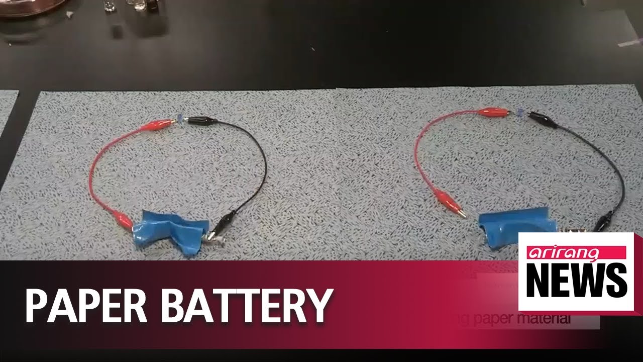 Scientists develop new battery out of paper