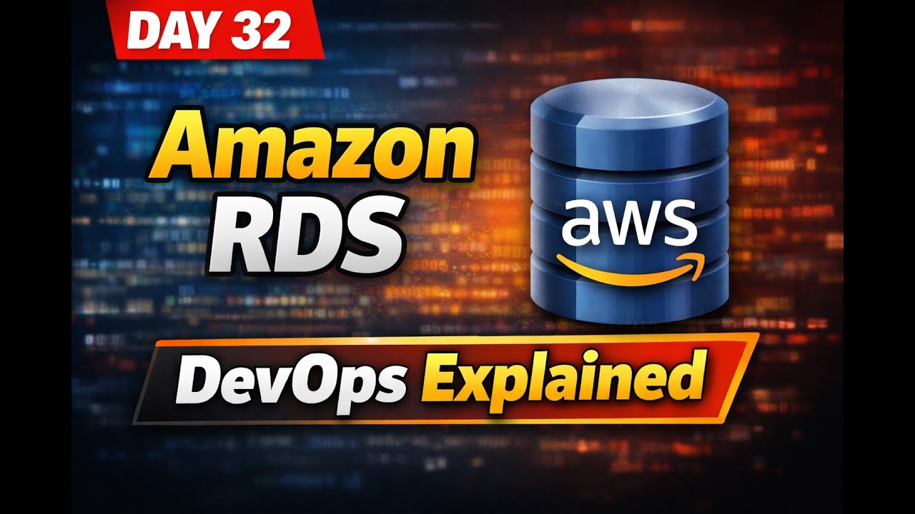 Day32 | Amazon RDS for Beginners | AWS Database Explained | in Hindi  🚀