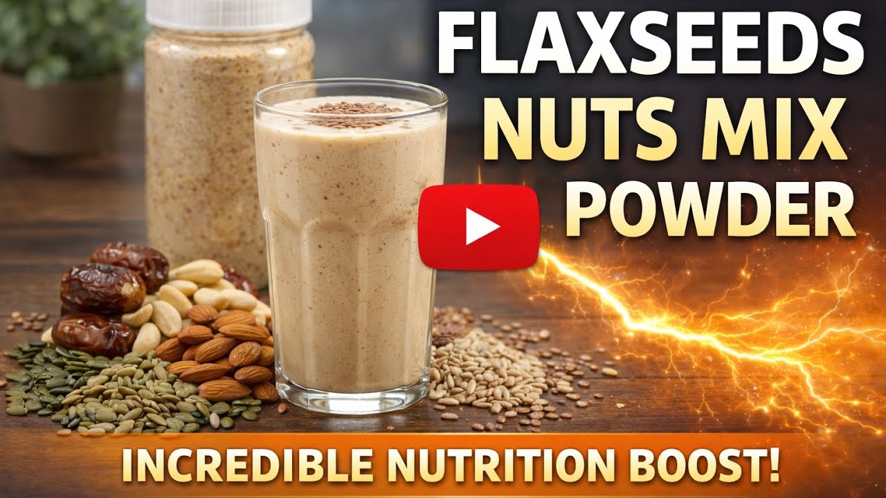 No Sugar Energy Drink at Home | Flax Seeds Milk Mix Powder 