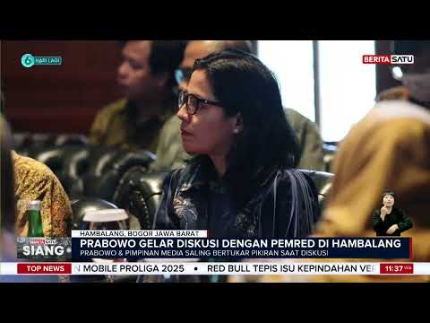 Undang Pemred Media Massa, Prabowo Diskusi Isu Terkini
