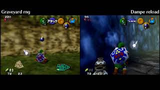 Comparison for graveyard bombs : Bush RNG versus Dampes Pot Reload