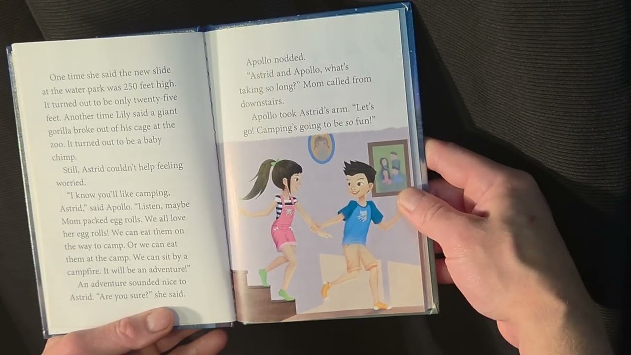 Astrid and Apollo. Starry Campout. Lets read.