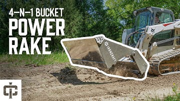 4-N-1 Power Rake Bucket for Skid Steers | IronCraft
