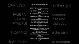The 13th Zodiac Sign Nobody Talks About