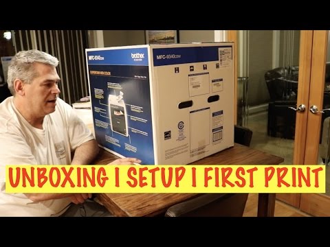 Brother 9340 Unboxing I Basic Setup I First Photo E120