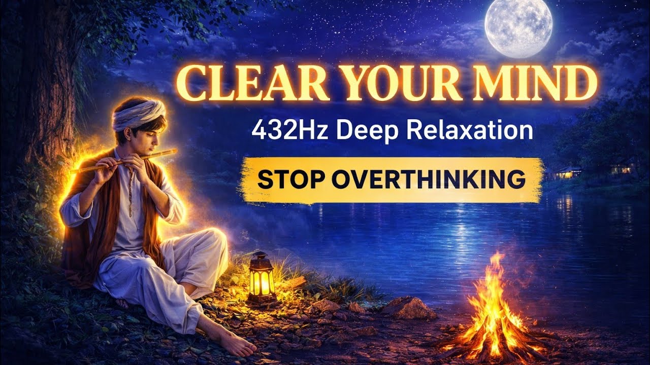 Clear Your Mind 🌙 432Hz Indian Bansuri Flute | Deep Relaxation & Focus ...