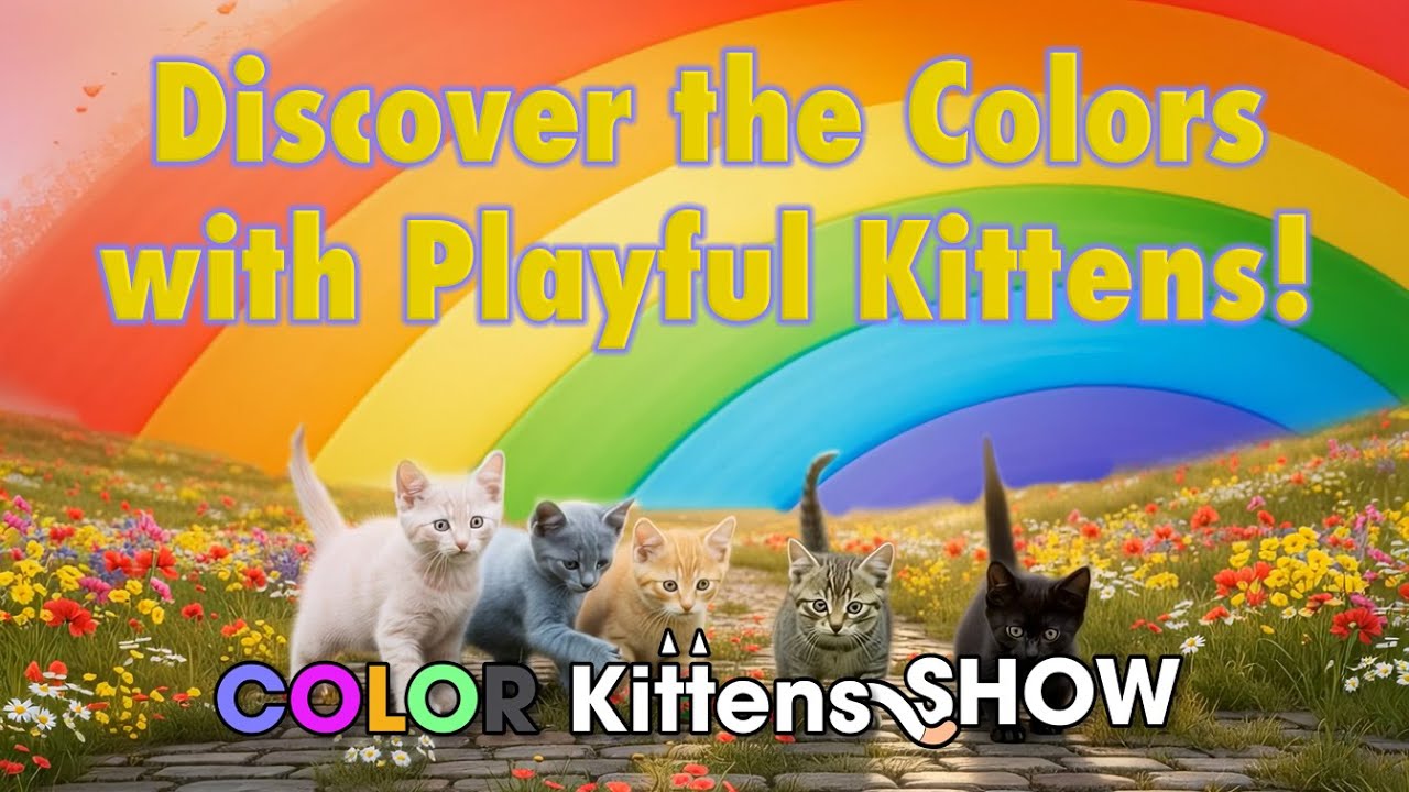 Откройте для себя цвета вместе с игривыми котятами! 🌈 | Увлекательное обучение для детей и малышей