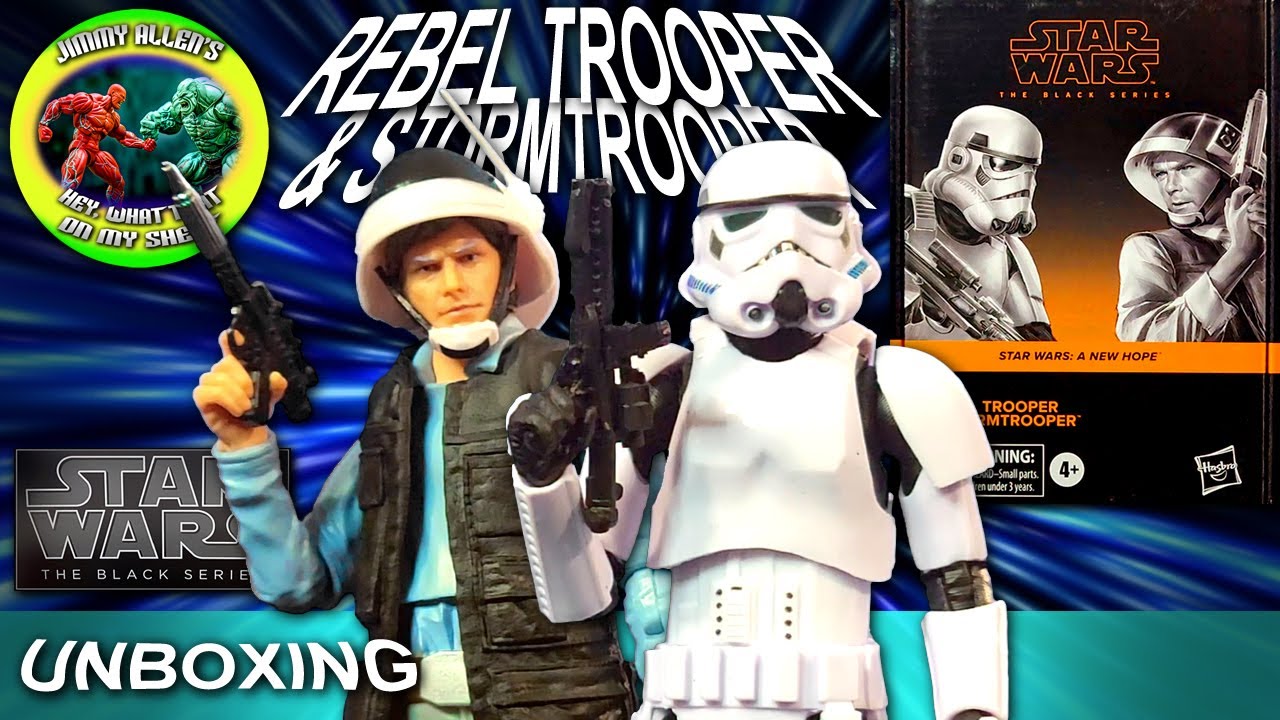 REBEL TROOPER & STORMTROOPER - Star Wars The Black Series - HASBRO - Unboxing - (A NEW HOPE) 2-Pack