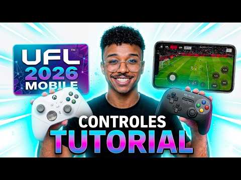 🚨 APRENDA AGORA! 🔥 COMO JOGAR  UFL MOBILE COM GAMEPAD (CONTROLE) DRIBLES, PASSES...