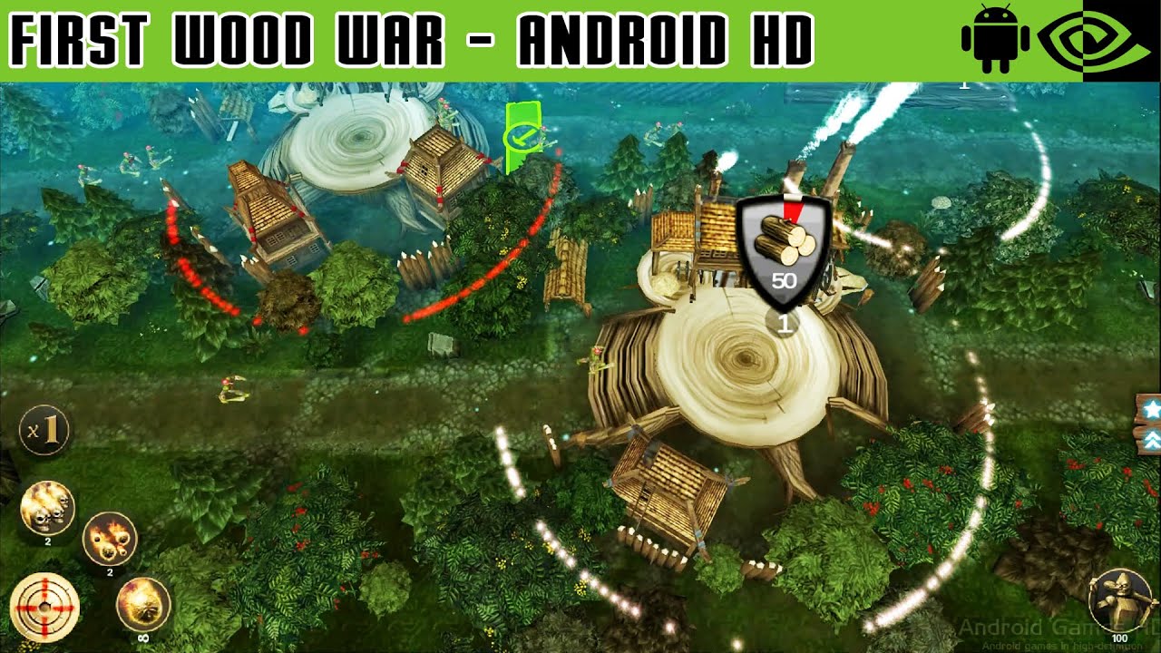 First Wood War - Gameplay Nvidia Shield Tablet Android 1080p (Android Games HD)