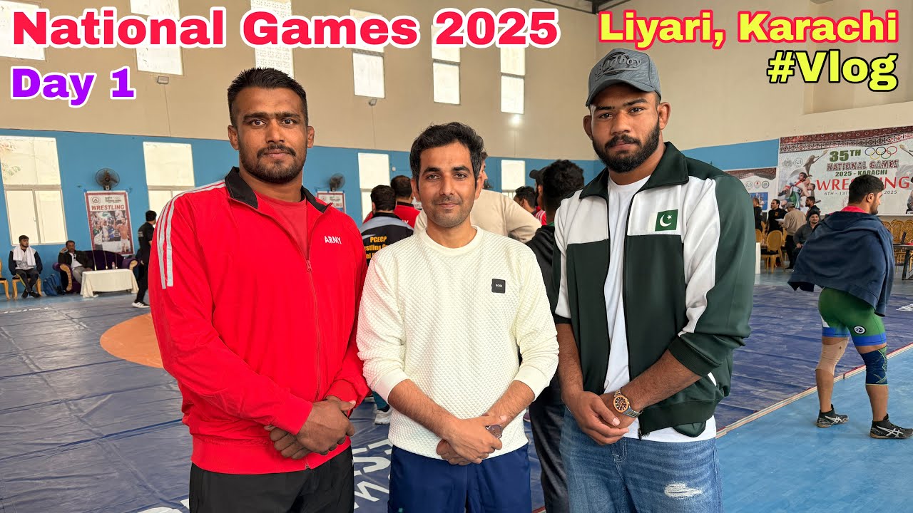 Национальные игры Карачи 2025 | Асиф Пехлван Мочи, Инам Пехлван Батт, Тайяб Пехлван Аван | Влог