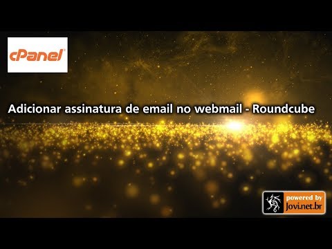 Adicionar assinatura de email no webmail - Roundcube