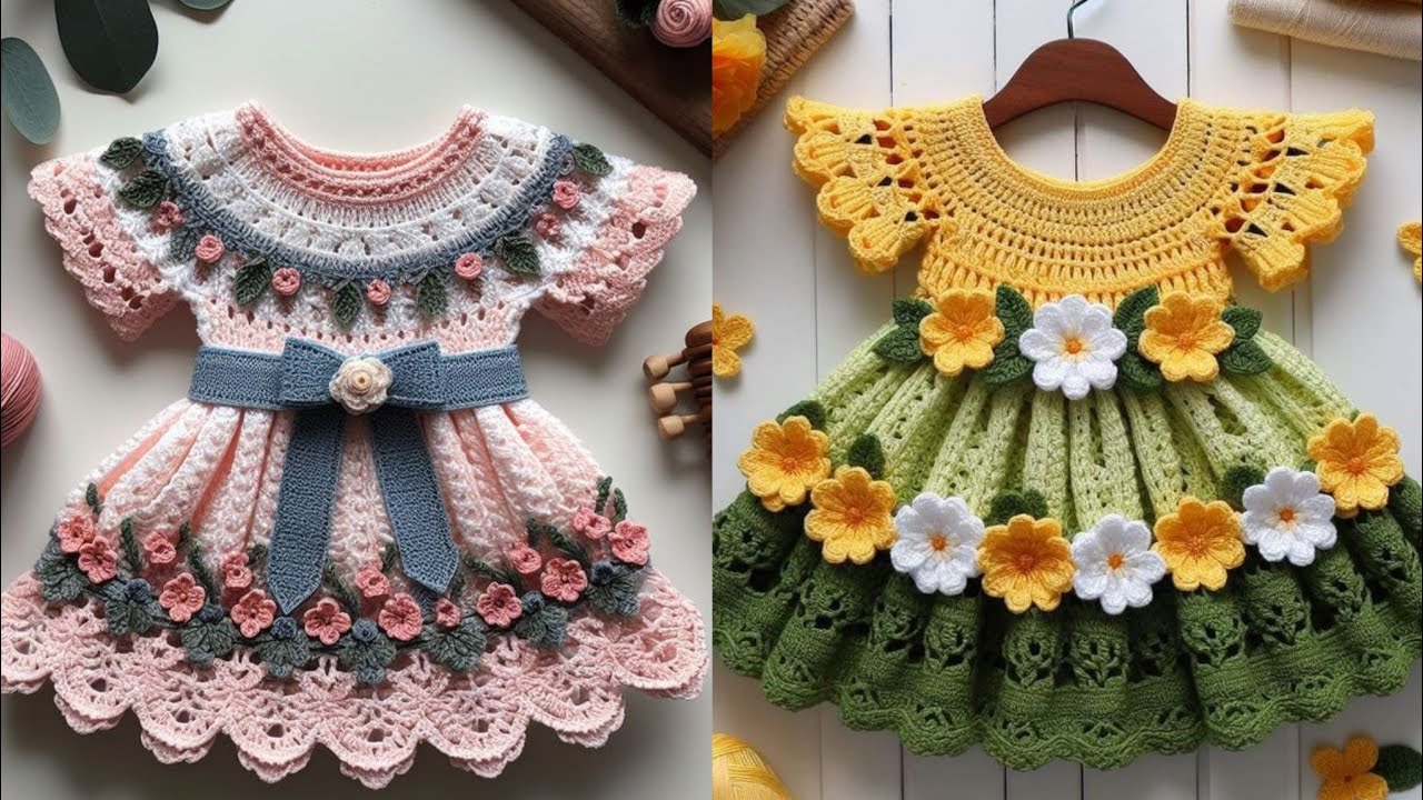 TOP NEW CREATIVE PROJECT OF BEAUTIFUL EASY TRENDY CROCHET BABY FROCK FREE PATTERNS DIY PROJECTS