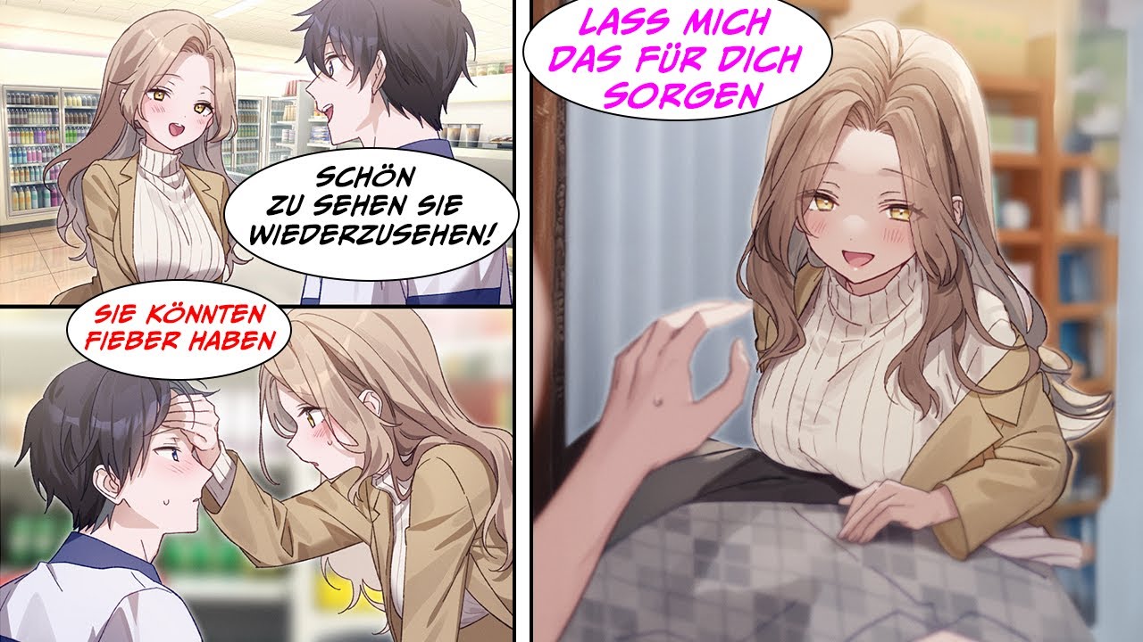 Die nette Mitarbeiterin meines Teilzeitjobs brachte mich nach Hause und pflegte mich wieder gesund!