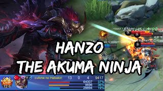 Hanzo The Akuma Ninja Mobile Legends Hanzo Gameplaybuild